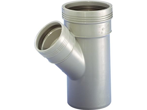 Wafix PP-rengas 45° Ø110 x Ø75 mm grå