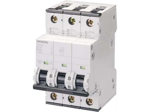Siemens Leitungsschutzschalter 6 A 3-Polig C (5Sy4306-7)