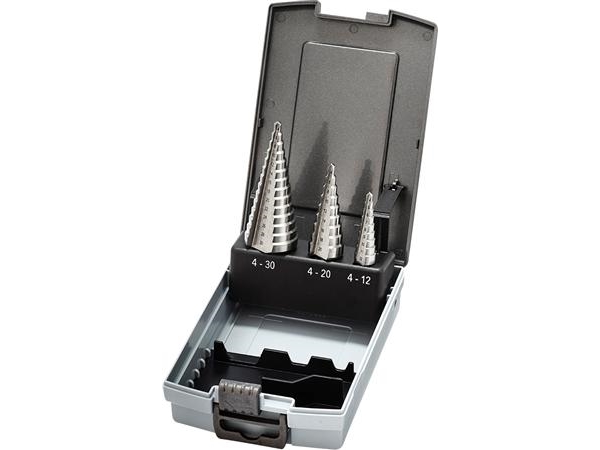 THÜRMER TOOLS Trappeborssæt 4-12mm, 1mm spring 4-20mm/4-30mm i 2mm spring | VVS Artiklar - Rör & Kopplingar - Tryckrör och rördelar | GameStuff