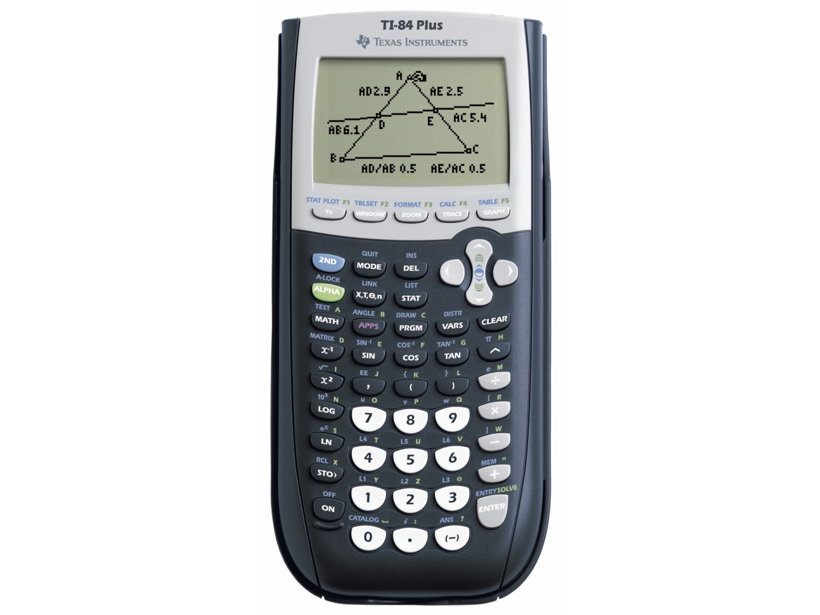 Texas Instruments TI-84 Plus - Grafikkalkylator - USB - 10 siffror + 2 exponenter - batteri, minnesreservbatteri | Kontorsmaskiner - Räknare - Tekniska räknare | GameStuff