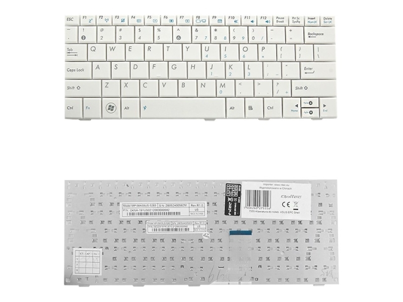 Qoltec 7555.as E S1008haw Tangentbord Asus Epc Shell 1005ha Asus Epc Shell 1008ha Asus Epc Shell 1001ha Asus Epc Shell 1001ha Asus Epc...