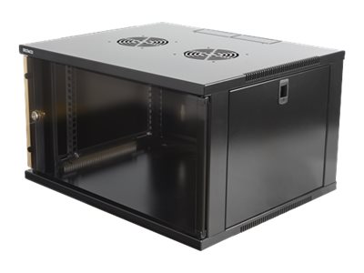 Deltaco 19-5406B - Kabinet - Vægmonterbar, Gulvstående - Sort - 6U - 19"