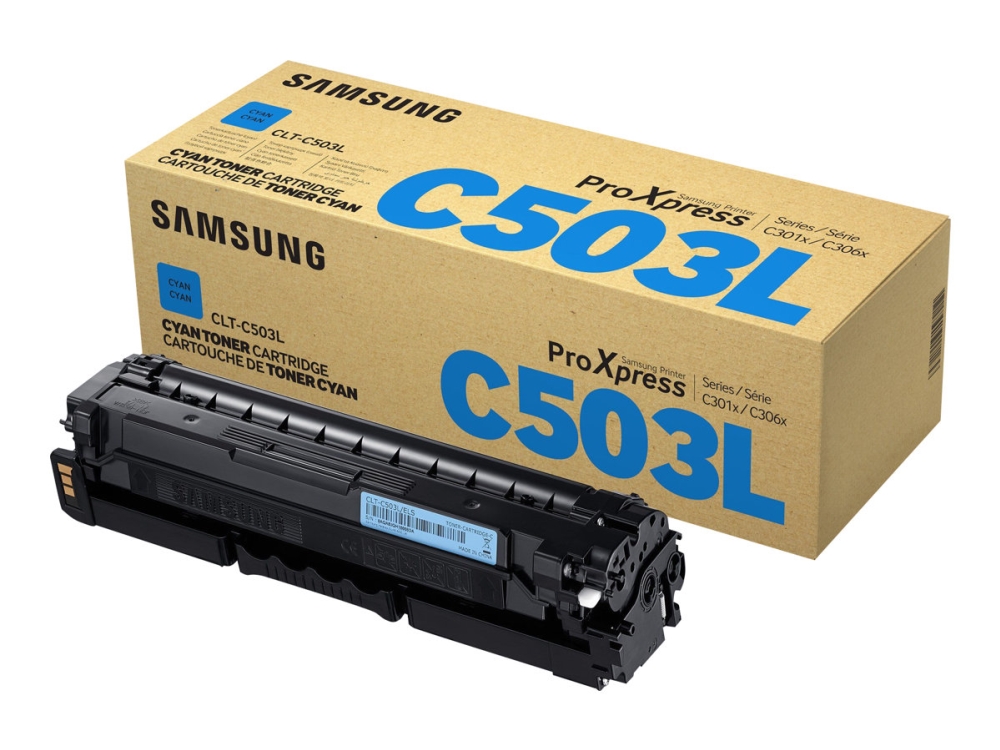 Hp Clt-C503l - Højtydende - Cyan - Original - Tonerpatron (Su014a) - For Proxpress Sl-C3010dw, Sl-C3010nd, Sl-C3060fr, Sl-C3060fw, Sl-C3060nd