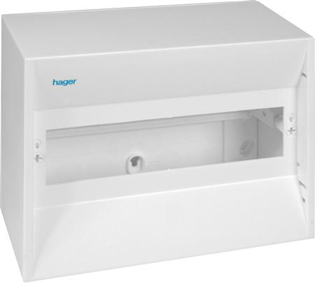 Hager Miniabdeckung Gd110e 10 Module Mit Pe-Klemmehxbxt : 180 X 218 X 82 Mmip 30
