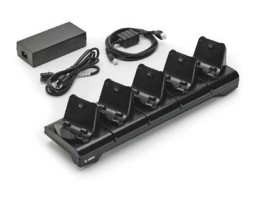 Zebra 5-Slot Docking Cradle - Printeropladningsdock - Output-Stikforbindelser: 5 - United Kingdom - For Zq300 Series