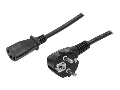 Startech.Com 2 M Computer Stromkabel, 18Awg, Eu Schuko Auf C13, 10A 250V, Schwarz Ersatz Ac Netzkabel, Drucker Stromkabel, Pc Stromversorgungskabel,