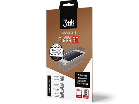 3Mk Flexibleglass 3D Iphone 8 Plus Hybrid Glass+Foil