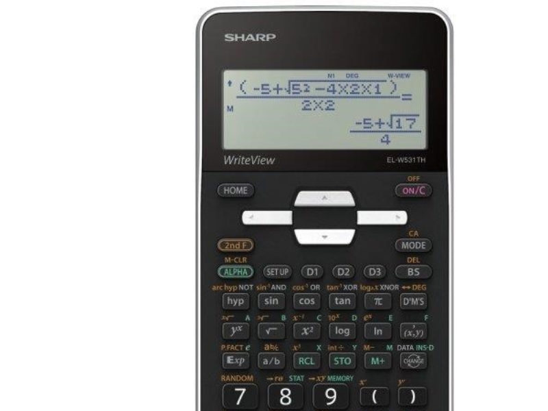 Sharp Sh-Elw531tg, Tasche, Display-Rechner, 16 Ziffern, Batterie/Solar, Schwarz, Weiß