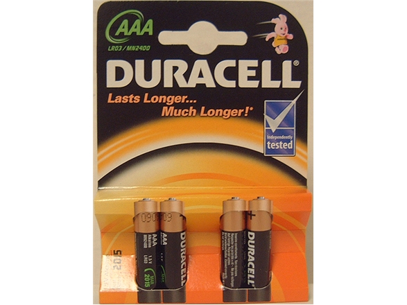 Duracell | Aaa/Lr03 | Alkaline Basic Mn2400 | 4 Pc(S)