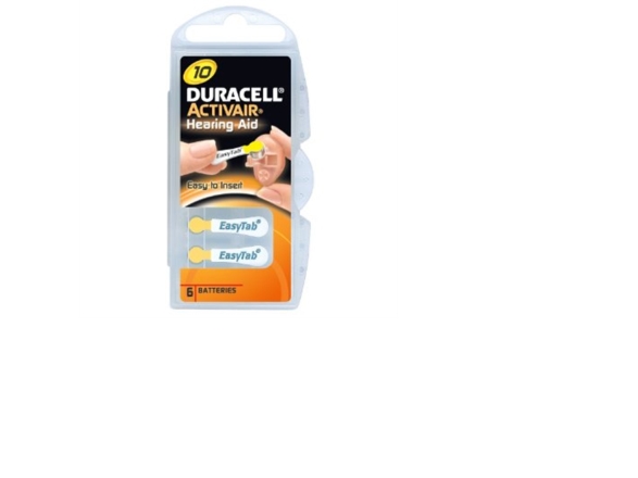 Duracell Activair 10 Mf Til Høreapparater X 6 Batterier