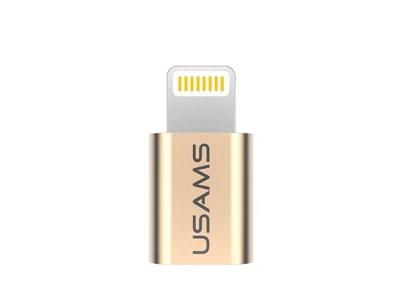 Usams Usb-Adapter Lightning Auf Microusb Gold (Iptmic01)