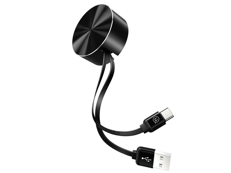 Usams Usb-C U-Bin Jungties Kabelis 1 M. 2 Ausinės/Juodas Tcusbzh01 (Us-Sj164)