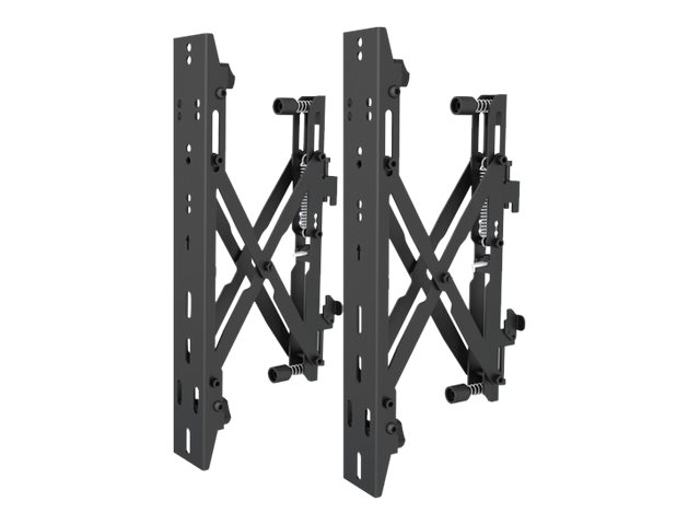 Multibrackets M Pro - Komponenter Til Montering (2 Skub Ind-Pop Ud-Arme) - For Lcd Display - Stål - Sort - Skærmstørrelse: 40"-65"