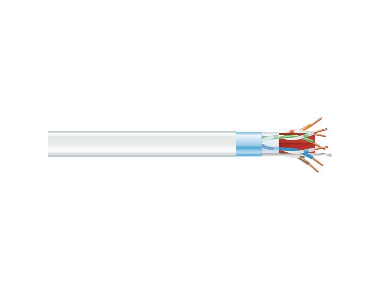 Black Box Cat6a 305M, 305 M, Cat6a, U/Utp (Utp), Hvid