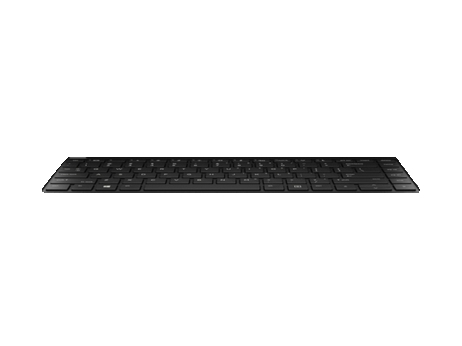 HP - Notebooks udskiftningstastatur - bagbelyst - tysk