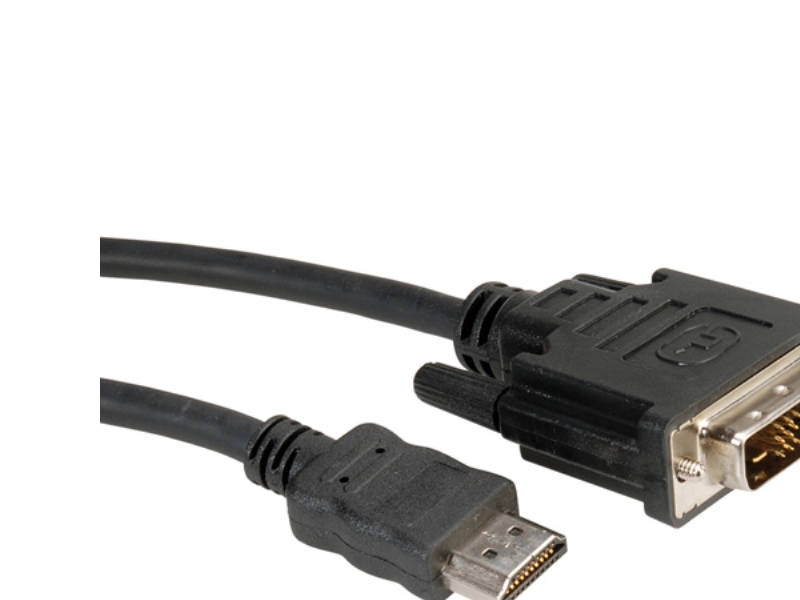 Roline Kabel Dvi (18+1) St - Hdmi St 2,0M, 2 M, Dvi-D, Hdmi, Männlich, Männlich, Schwarz