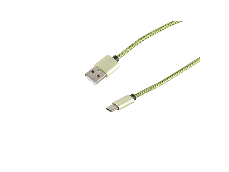 S/Conn 14-50119, 0,9 M, Usb A, Usb C, Usb 2.0, 0,48 Gbit/Sek., Grøn
