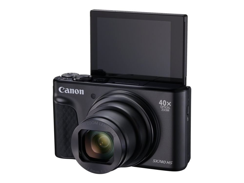 Canon PowerShot SX740 HS - Digitalkamera - kompakt - 20.3 MP - 4K / 30 fps - 40x optisk zoom - Wireless LAN, Bluetooth - sort