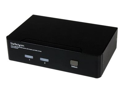 Startech.Com 2 Port Usb Hdmi Kvm Switch Mit Audio Und Usb 2.0 Hub, 1920 X 1200 Pixel, Full Hd, 18 W, Schwarz