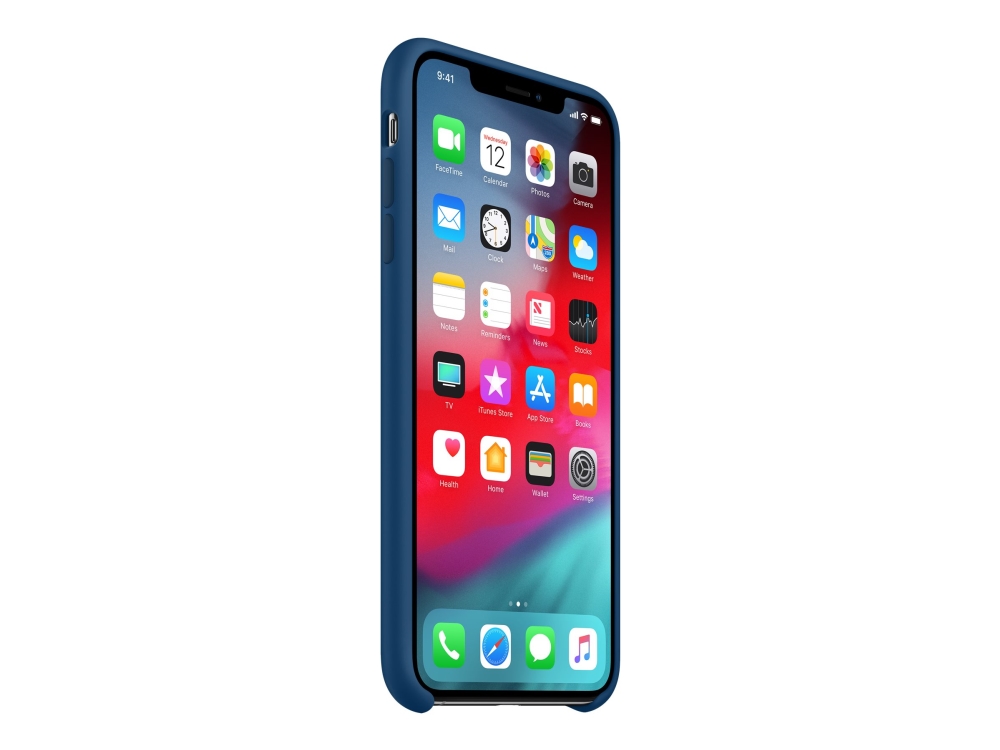 Apple - Bagsidecover Til Mobiltelefon - Silicone - Horisontblå - For Iphone Xs Max