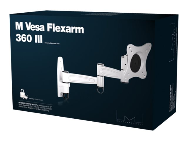 Multibrackets M Vesa Flexarm 360 Iii - Montagesatz (Wandhalterung) - Für Lcd Tv - Schwarz - Bildschirmgröße: 15"-32" - Wandmontage Möglich