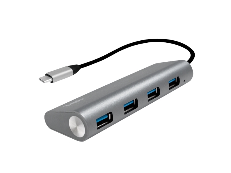Logilink Ua0309, Usb 3.2 Gen 1 (3.1 Gen 1) Type-C, Usb 3.2 Gen 1 (3.1 Gen 1) Type-A, 5000 Mbit/S, Grå, Android
