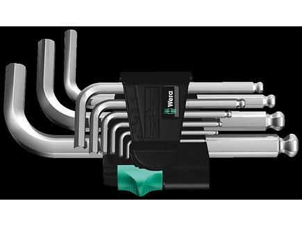 Wera 05133163001, L-Förmiger Inbusschlüssel, Metrisch, 9 Stück(E), 1.5,2,2.5,3,4,5,6,8,10 Mm, 25 Mm, 78 Mm