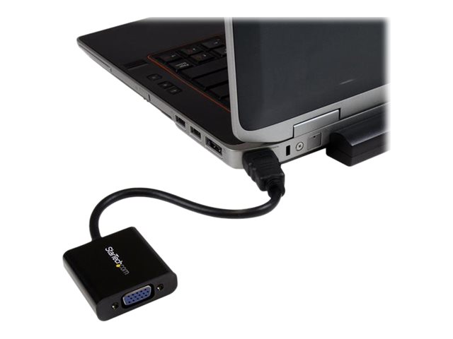 Startech.Com Hdmi Auf Vga Video Adapter Konverter Für Pc/ Laptop/ Ultrabook- 1920X1080, 1920 X 1080 Pixel, 1080P, 60 Hz, Schwarz, Aktiver Videokonver