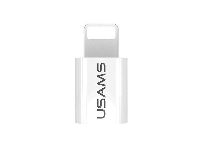 Usb-Adapter Usams Lightning - Microusb B Weiß (Iptmic03)
