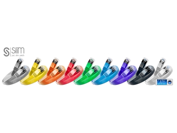 Slim Patchcords 0.15M Cat6, 0,15 M, Cat6, U/Ftp (Stp), Rj-45, Rj-45
