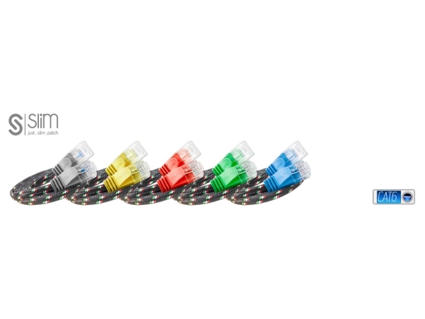 Slim Patchcords Cat6, 0.5M, 0,5 M, Cat6, U/Utp (Utp), Rj-45, Rj-45