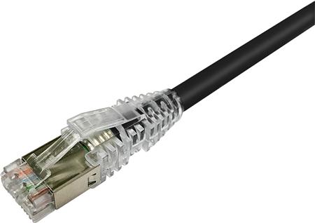 NETCONNECT Patchkabel cat 6A S/FTP PiMF, längd: 1,0 m färg: svart med LSZH-mantel | Datortillbehör - Kablar & adaptrar - Nätverkskablar | GameStuff