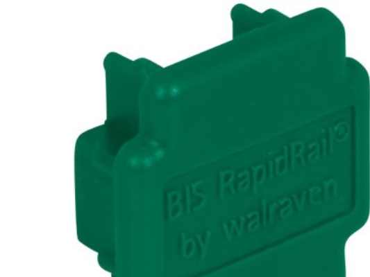 Walraven ändpropp grön plast - PE för RapidRail WM35 - 38x40mm | Rörhållare | GameStuff