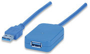 Manhattan Superspeed Usb 3.0 Repeater Kabel, A-Stecker / A-Buchse, 5 M, 5 M, Usb A, Usb A, Usb 3.2 Gen 1 (3.1 Gen 1), Männlich/Weiblich, Schwarz