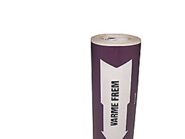 Rørmærkning 160mm x 10m - violet *varme fremløb*
