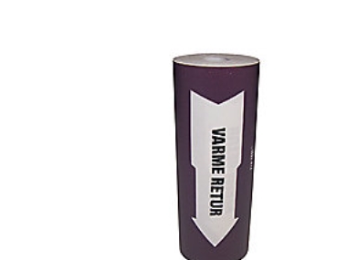 Rørmærkning 160mm x 10m - violet *varme returløb*