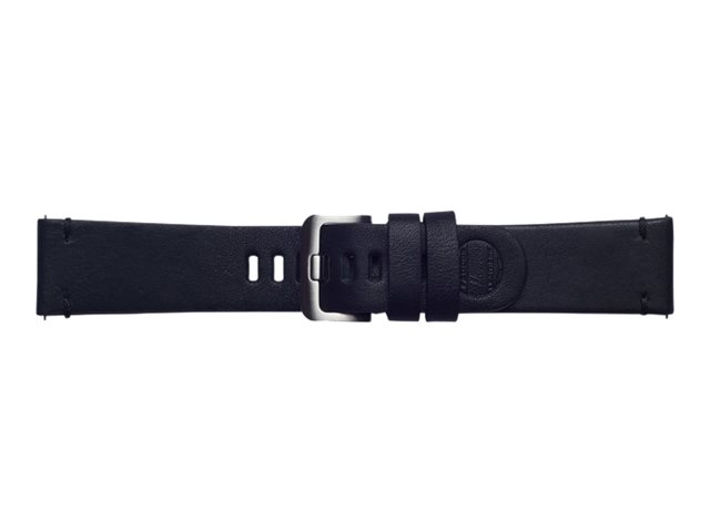 Strap Studio Essex Leather Band - Urrem For Smart Watch - Sort - For Samsung Gear S3 Classic, Gear S3 Frontier Galaxy Watch (46 Mm)