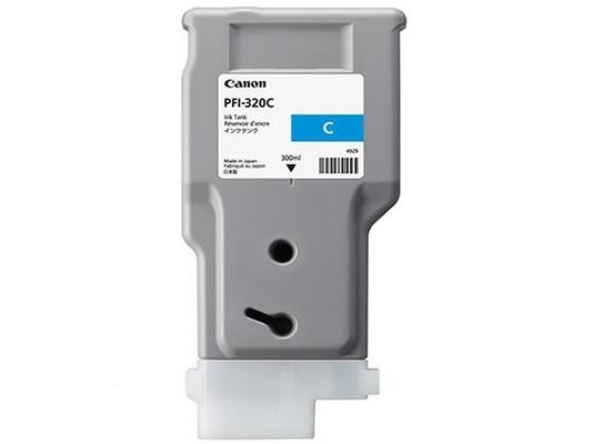 Canon Pfi-320 C - 300 Ml - Cyan - Original - Blækbeholder - For Imageprograf Gp-200, Gp-300, Tm-200, Tm-205, Tm-255, Tm-300, Tm-305, Tm-355
