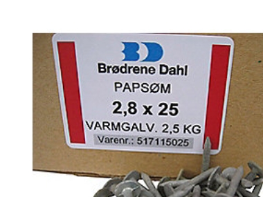 Tagpapsøm 2,8x25 varmgavl - Ca. 1285stk. 2,5kg | Verktyg & Verkstad - Spik & stift - Spike | GameStuff