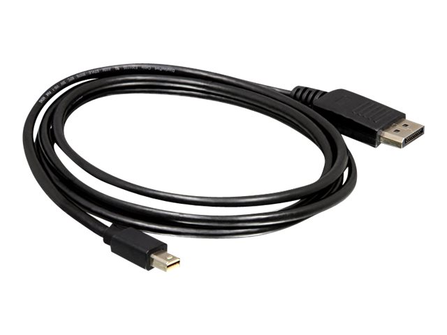 Delock - Displayport Kabel - Mini Displayport Han Til Displayport Han - 2 M