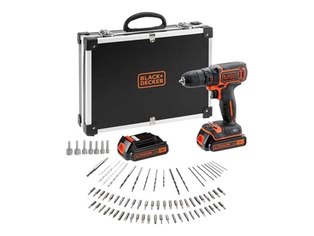 BLACK+DECKER BDCDC18BAFC borrskruvdragare 18 V 30 N&middot;m 10 mm chuck, 2 batterier