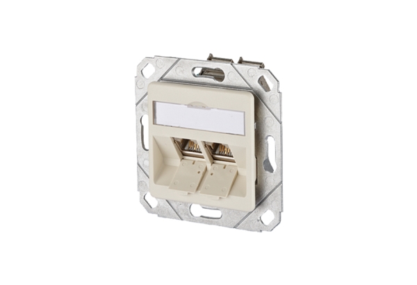 Socket-Outlet Rj-45 White