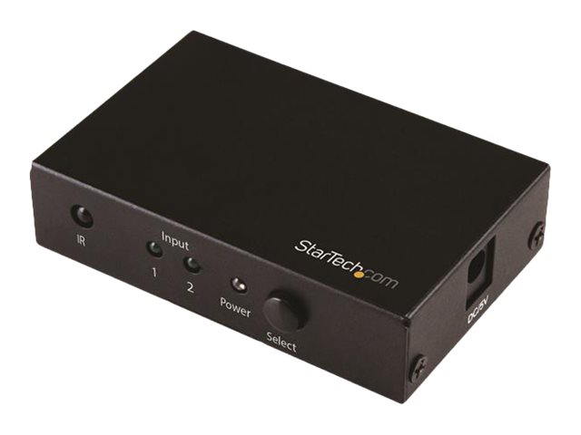 Startech.Com Vs221hd20, Hdmi, Schwarz, 60 Hz, 1280 X 720 (Hd 720), 1920 X 1080 (Hd 1080), 1920 X 1200 (Wuxga), 2560 X 1600 (Wqxga), 3840 X 2160, Leis