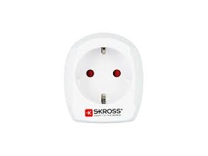 Skross 1.500230-E, Typ D (UK), Typ C (Europlug), 100 - 250 V, 10 A, Vit, 3250 W | EL Artiklar - Andra EL - Pluggar och uttag | GameStuff