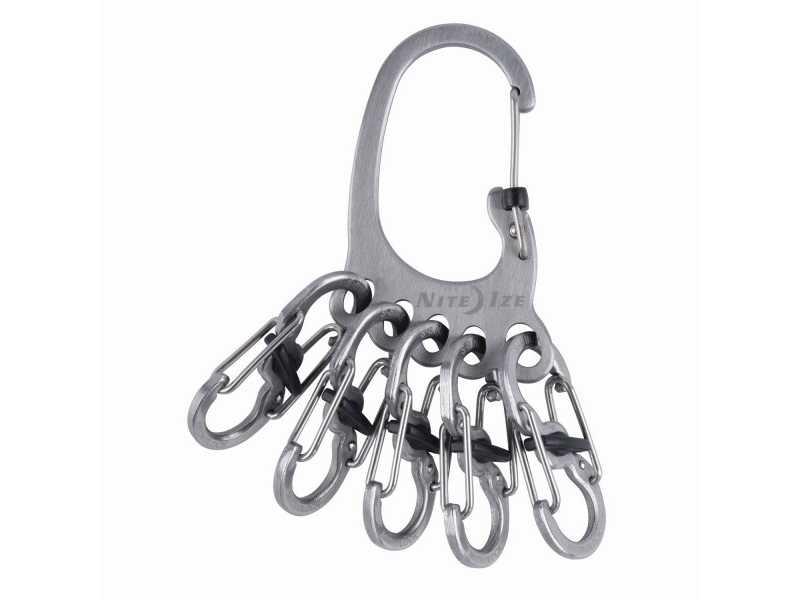 NITE Ize nyckelkarbinhake KLKBF-11-R6 BigFoot Locker KeyRack Stainless Steel 1 st | Utomhus - Camping - Övrig utrustning | GameStuff