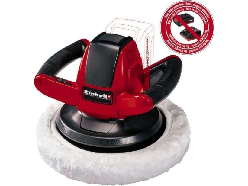 Einhell Ce-Cb 18/254 Akku-Polierer Ø254 Mm 18V Mit Akku Und Ladegerät - Ohne Akku Und Ladegerät - Solo