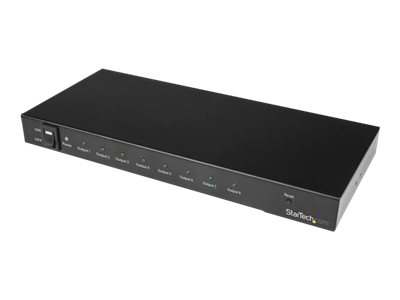 Startech.Com 4K 60Hz Hdmi Splitter - 8 Anschlüsse - Hdr-Unterstützung - 7.1 Surround Sound Audio - Hdmi Verteilerverstärker - Hdmi 2.0 Splitter (St12