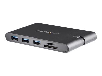 Startech.Com Usb-C Multiport Adapter - Usb Typ C Mini Dock Mit Hdmi 4K Oder Vga 1080P Video - 100W Pd Pass-Through, 3 Port Usb 3.0 Hub, Gbe, Sd & Mic