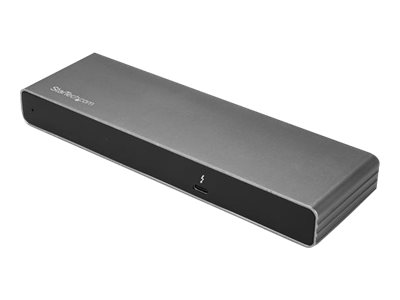 Startech.Com Thunderbolt 3 Dock - Dual 4K 60Hz Monitor Tb3 Laptop Dockingstation Mit Displayport, Hdmi Und 1080P Vga - 85W Pd Und Aufladung - 2X Usb-