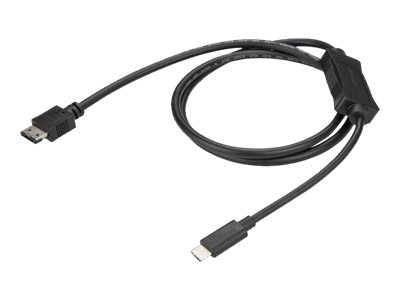Startech.Com Usb-C Auf Esata Kabel - Für Externe Speichergeräte - Usb 3.0 (5Gbit/S) - 1M, 0,9 M, Usb C, Schwarz